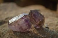 Natural Window Amethyst Crystals  x 35 From Chiredzi, Zimbabwe