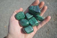 Polished Small Malachite Tumble Stones  x 20 From Congo - Toprock Gemstones and Minerals 