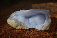 Natural Blue Lace Agate Geode Specimens  x 6 From Nsanje, Malawi - Toprock Gemstones and Minerals 