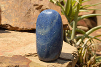 Polished Blue Lazulite Standing Free Forms  x 2 From Madagascar - TopRock