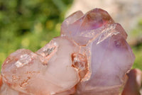 Polished Window Amethyst Crystals x 3 From Akansobe, Madagascar - TopRock