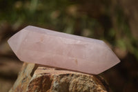 Polished Double Terminated Pink Rose Quartz Points  x 4 From Ambatondrazaka, Madagascar - TopRock