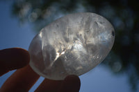 Polished Extra Large Girasol Pearl Quartz Palm Stones  x 8 From Ambatondrazaka, Madagascar - Toprock Gemstones and Minerals 