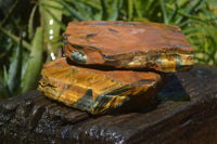 Natural Golden Blue Tigers Eye Specimens  x 2 From Prieska, South Africa - TopRock