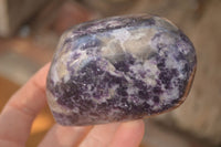 Polished  Lovely Purple Lepidolite Standing Free Forms  x 4 From Zimbabwe