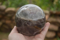 Polished Smokey Flower Amethyst Sphere  x 1 From Madagascar - TopRock