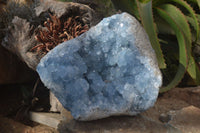 Natural Blue Celestite Geode Specimen  x 1 From Sakoany, Madagascar