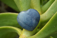 Polished Mini Highly Selected Blue Lazulite Hearts x 35 From Madagascar - TopRock