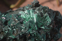 Natural Chatoyant Silky Malachite Specimen x 1 From Congo - Toprock Gemstones and Minerals 