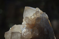 Natural Cascading Smokey Phantom Quartz Clusters x 2 From Luena, Congo