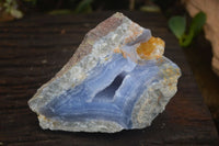 Natural Blue Lace Agate Geode Specimens  x 6 From Nsanje, Malawi - Toprock Gemstones and Minerals 