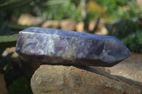 Polished Large Purple Lepidolite With Rubellite Points  x 3 From Madagascar - Toprock Gemstones and Minerals 