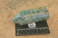 Polished Blue Apatite Points  x 4 From Madagascar - TopRock