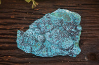 Natural Blue Chrysocolla On Silky Malachite Matrix With Black Heterogenite  x 1 From Kulukuluku, Congo - Toprock Gemstones and Minerals 