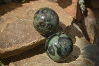 Polished Stromatolite / Kambamba Jasper Spheres  x 3 From Madagascar - TopRock