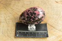 Polished Pink & Black Rhodonite Eggs  x 4 From Ambindavato, Madagascar - TopRock