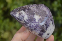 Polished  Lovely Purple Lepidolite Standing Free Forms  x 4 From Zimbabwe