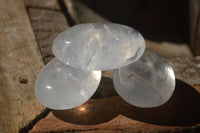 Polished Extra Large Girasol Pearl Quartz Palm Stones  x 8 From Ambatondrazaka, Madagascar - Toprock Gemstones and Minerals 