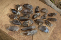 Natural Clear Smokey Quartz Crystals  x 20 From Southern Africa