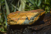 Natural Golden Blue Tigers Eye Specimens  x 2 From Prieska, South Africa - TopRock