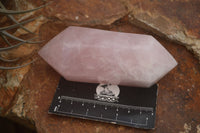 Polished Double Terminated Pink Rose Quartz Points  x 4 From Ambatondrazaka, Madagascar - TopRock