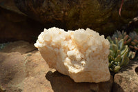 Natural Cascading White Phantom Castle Quartz Clusters x 2 From Madagascar - TopRock