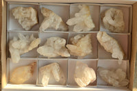 Natural High Selected Quartz Clusters With Intact Crystals  x 12 From Madagascar - TopRock