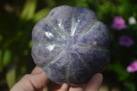 Polished Purple Lepidolite Pumpkin Carvings  x 3 From Zimbabwe - Toprock Gemstones and Minerals 