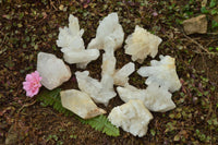 Natural High Selected Quartz Clusters With Intact Crystals  x 12 From Madagascar - TopRock