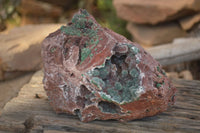 Natural Drusy Coated Ball Malachite On Dolomite Specimen x 1 From Southern Africa