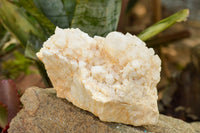 Natural Cascading White Phantom Castle Quartz Clusters x 2 From Madagascar - TopRock