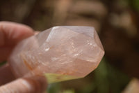 Polished Double Terminated Pink Rose Quartz Points  x 4 From Ambatondrazaka, Madagascar - TopRock