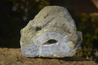 Natural Blue Lace Agate Geode Specimens  x 6 From Nsanje, Malawi - Toprock Gemstones and Minerals 