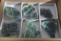 Polished Watermelon Fluorite Standing Slabs  x 6 From Uis, Namibia