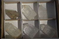 Polished Clear Quartz Crystal Points  x 6 From Madagascar