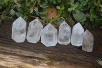 Polished Clear Quartz Crystal Points  x 6 From Madagascar