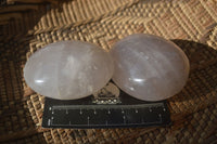 Polished Blue Rose Quartz Galet-Palm Stones x 12 From Ambatondrazaka, Madagascar