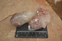 Natural Red Hematite Phantom Quartz Clusters  x 12 From Karoi, Zimbabwe - TopRock