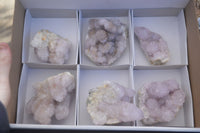 Natural Pale Lilac Spirit Quartz Clusters x 6 From Boekenhouthoek, South Africa