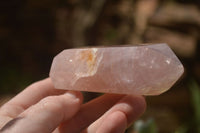 Polished Double Terminated Pink Rose Quartz Points  x 4 From Ambatondrazaka, Madagascar - TopRock