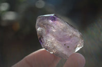 Natural Smokey Window Amethyst Crystals  x 12 From Chiredzi, Zimbabwe