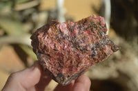 Natural Rough Red Rhodonite Specimens x 6 From Zimbabwe