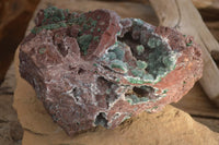 Natural Drusy Coated Ball Malachite On Dolomite Specimen x 1 From Southern Africa