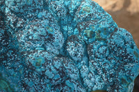 Natural Blue Chrysocolla On Silky Malachite Matrix With Black Heterogenite  x 1 From Kulukuluku, Congo - Toprock Gemstones and Minerals 