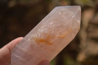 Polished Double Terminated Pink Rose Quartz Points  x 4 From Ambatondrazaka, Madagascar - TopRock