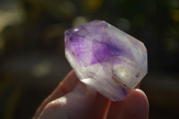 Polished Window Amethyst Points x 6 From Ankazobe, Madagascar