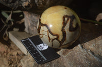 Polished Septaria (Calcite & Aragonite) Spheres  x 2 From Madagascar