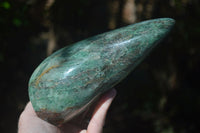 Polished Green Fuchsite Quartz Standing Free Form x 1 From Madagascar - Toprock Gemstones and Minerals 