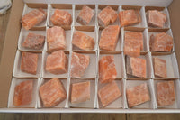 Natural New Sunset Orange Calcite Specimens  x 24 From Spitzkop, Namibia