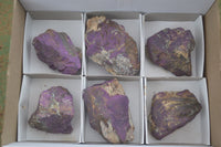 Natural Selected Purpurite Cobbed Specimens  x 6 From Namibia - TopRock